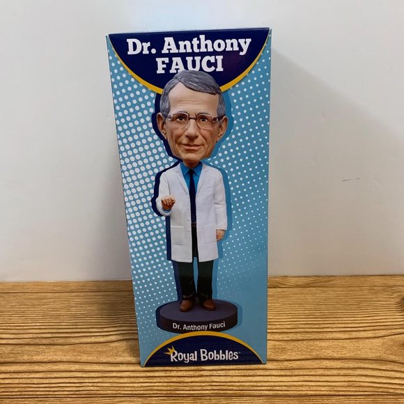 Royal Bubbles Dr. Anthony Fauci Bobblehead Flawed - Picture 1 of 12